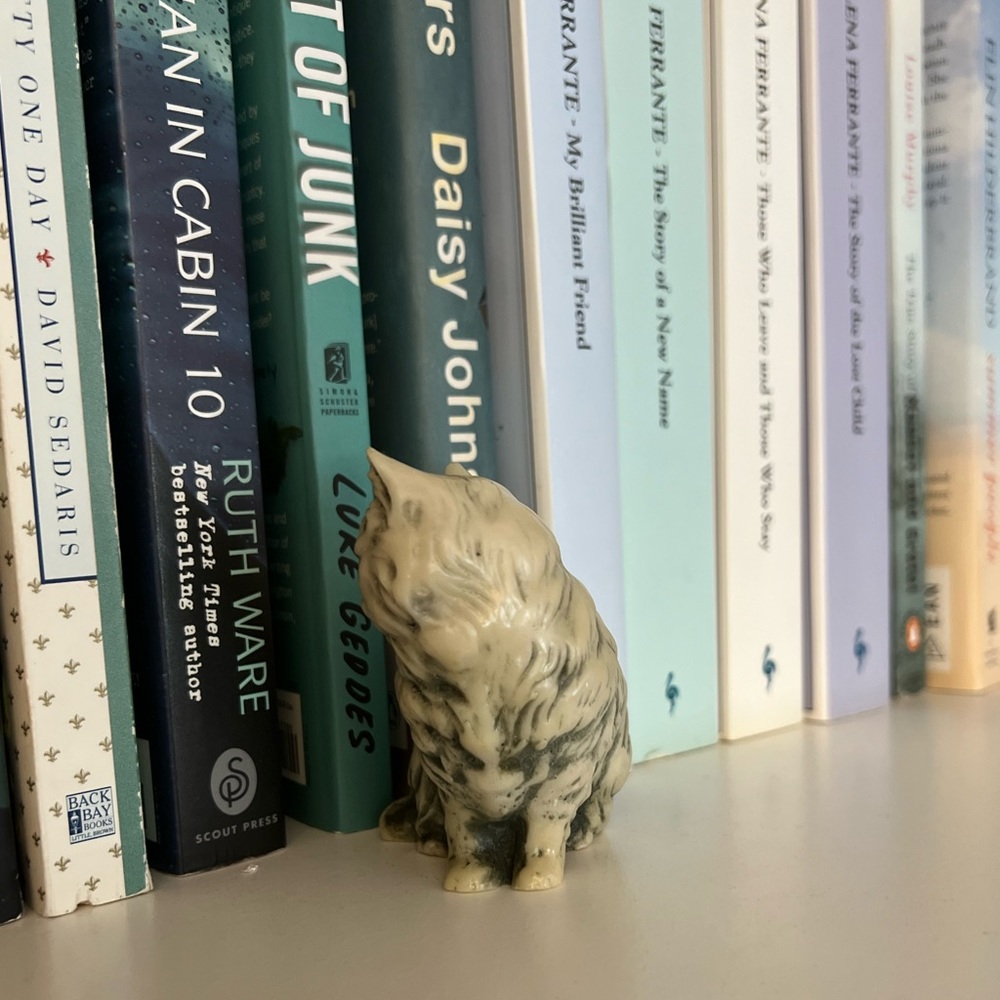 Vintage Marble Cat Figurine - Picture 2 of 6